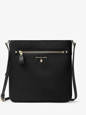 Michael Kors Kelsey Large Nylon Messenger Bag Casual Travel Crossbody